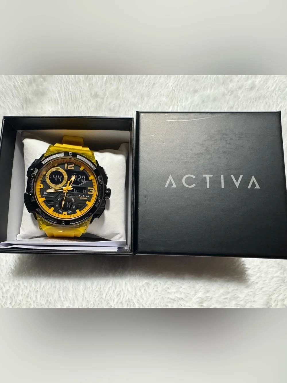 Activa Virtux X Invicta Digital Men's Watch - 51mm. Yellow (ACW8118-001)